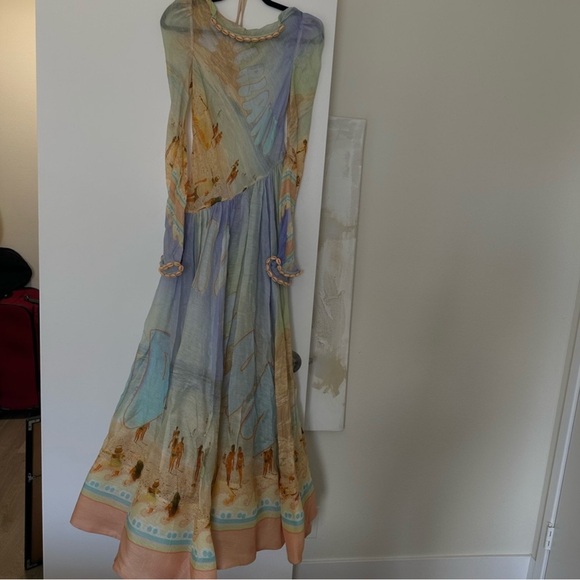 Zimmermann Silk Blend Gauze Maxi Dress Size 0/S - Picture 9 of 14